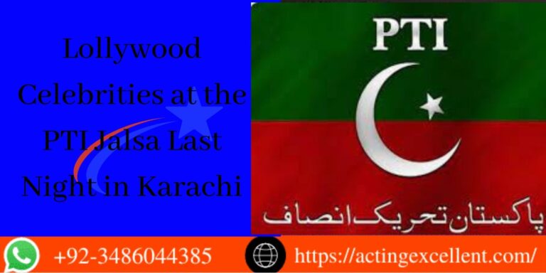 Lollywood Celebrities spotted at the PTI Jalsa in Karachi