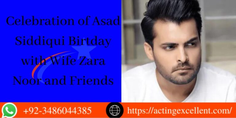 Celebration of Asad Siddiqui Birthday with Wife Zara Noor and Friends