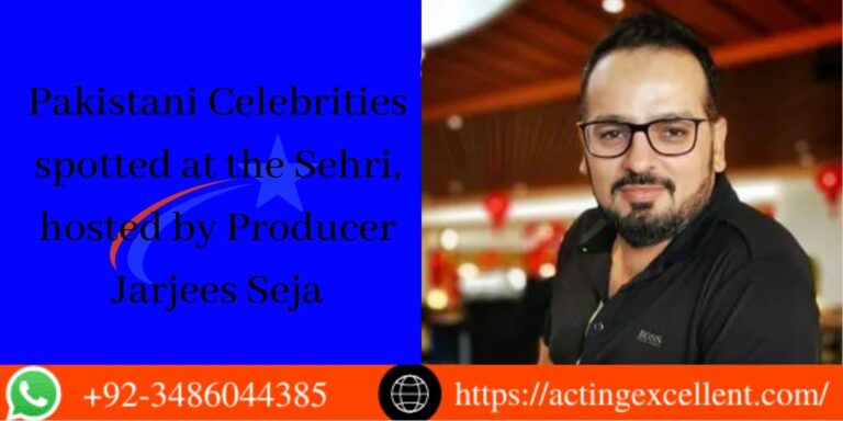 Producer Jerjees Seja Sehri Party – Pakistani Celebrities Looking fabulous