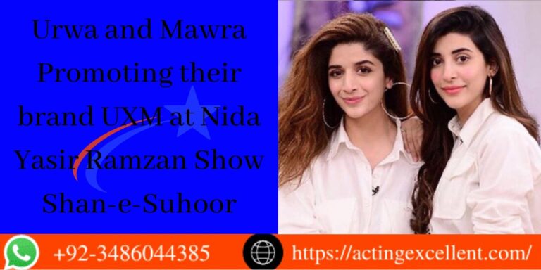 Urwa and Mawra Promoting their brand UXM at Nida Yasir Ramzan Show Shan-e-Suhoor