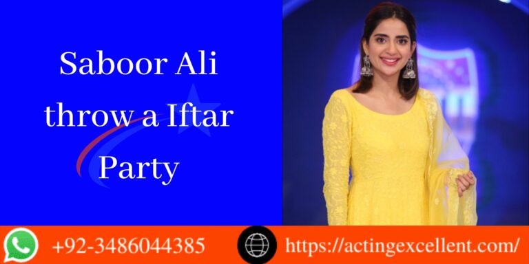 Saboor Ali throw an Iftar Party for Sajal Aly and Sadia Ghaffar after her marriage