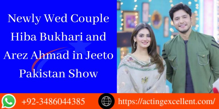 Hiba Bukhari and Arez Ahmad in Jeeto Pakistan Show