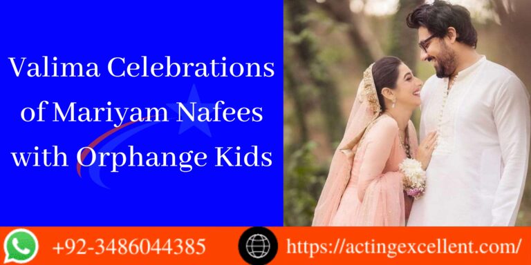 Mariyam Nafees Valima Celebrations with Orphanage Kids