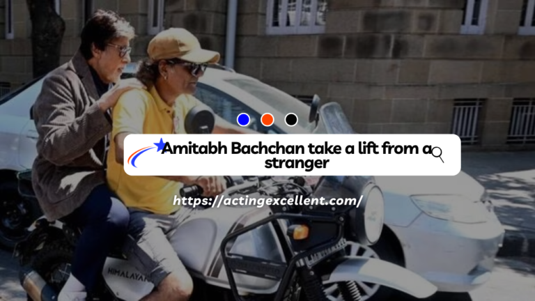 Amitabh Bachchan got fed up with Mumbai traffic and was forced to take a lift from a stranger