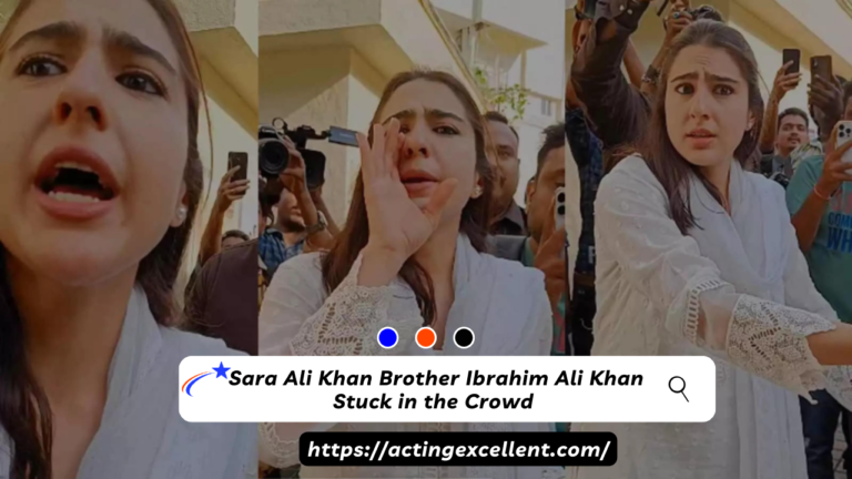 Sara Ali Khan Brother Ibrahim Ali Khan Stuck in the Crowd – video Viral