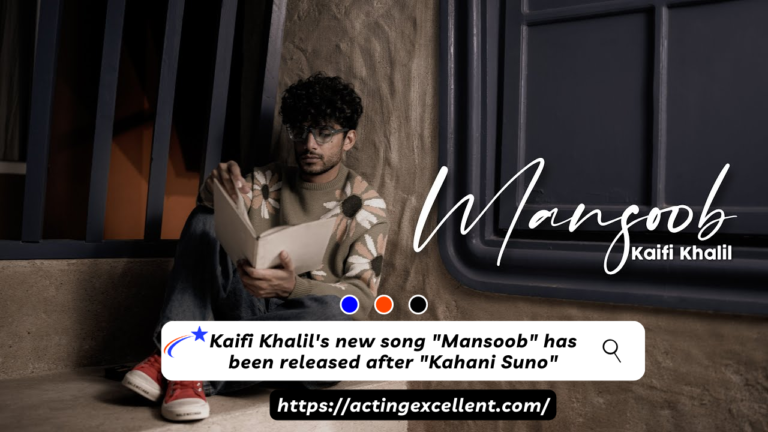 Kaifi Khalil’s new song “Mansoob” has been released after “Kahani Suno”