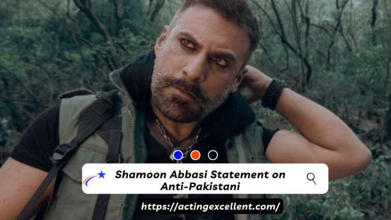 Shamoon Abbasi Statement on Anti-Pakistani