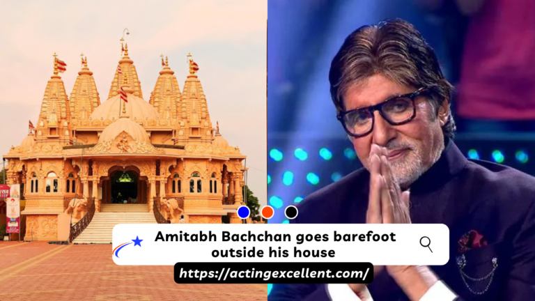 Amitabh Bachchan goes barefoot outside his house 