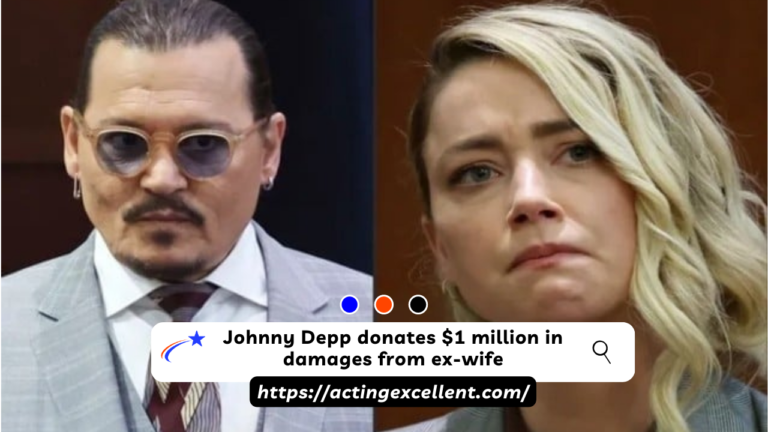 Hollywood Celebrity Johnny Depp donates $1 million in damages from ex-wife