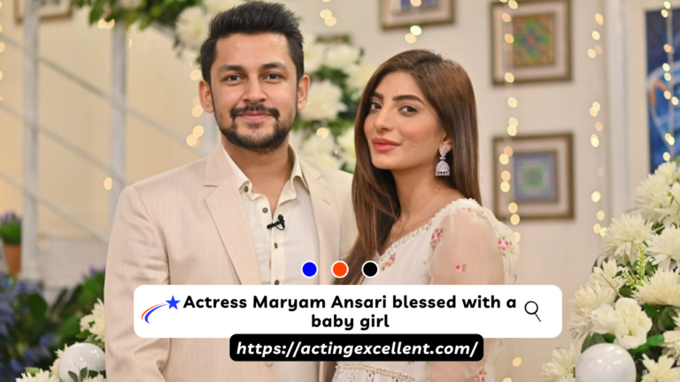 Actress Mariam Ansari blessed with a baby girl