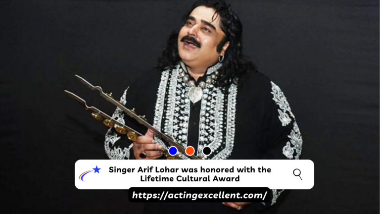 Singer Arif Lohar was honored with the Lifetime Cultural Award