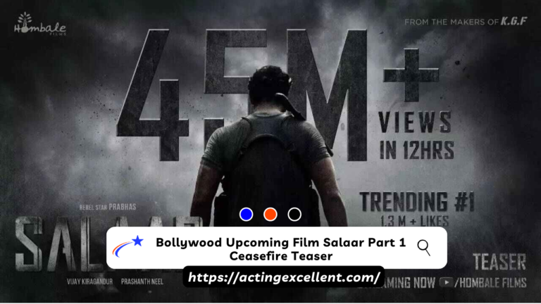 Bollywood Upcoming Film Salaar Part 1 Ceasefire Teaser