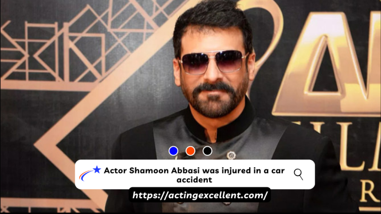 Actor Shamoon Abbasi was injured in a car accident