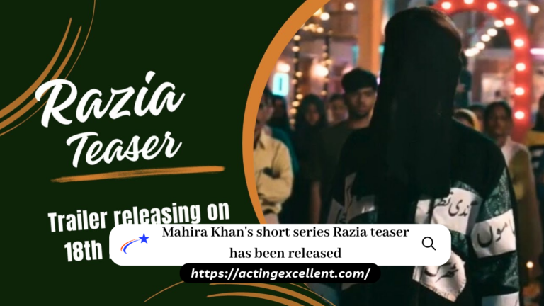 Mahira Khan’s short series Razia teaser has been released
