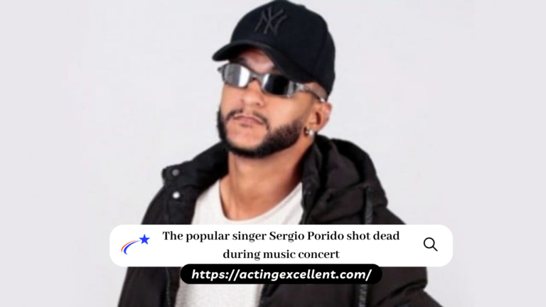 The popular singer Sergio Porido shot dead during music concert