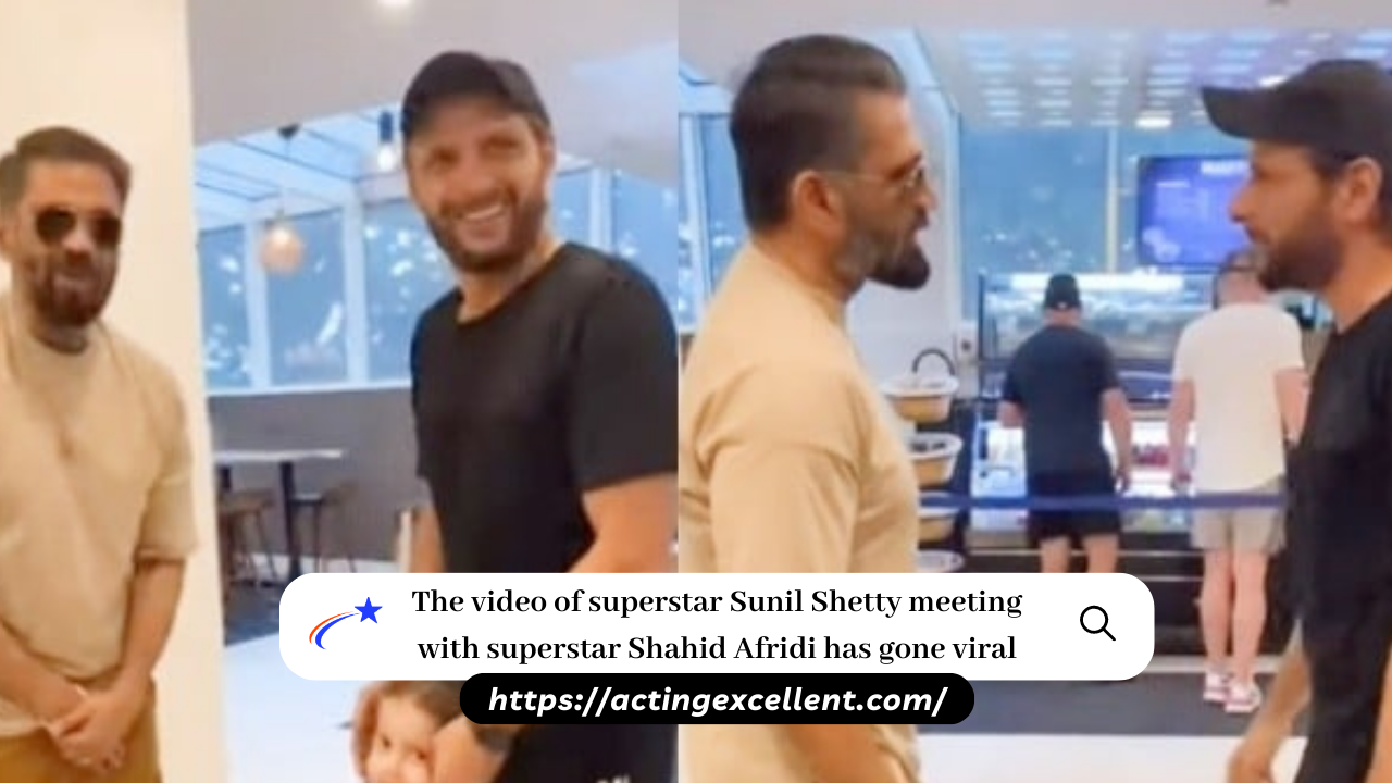 The video of superstar Sunil Shetty meeting with superstar Shahid Afridi has gone viral