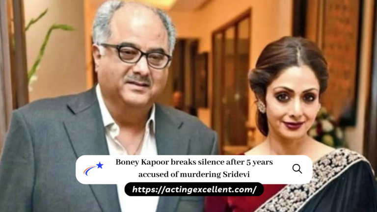 Boney Kapoor breaks silence after 5 years accused of murdering Sridevi