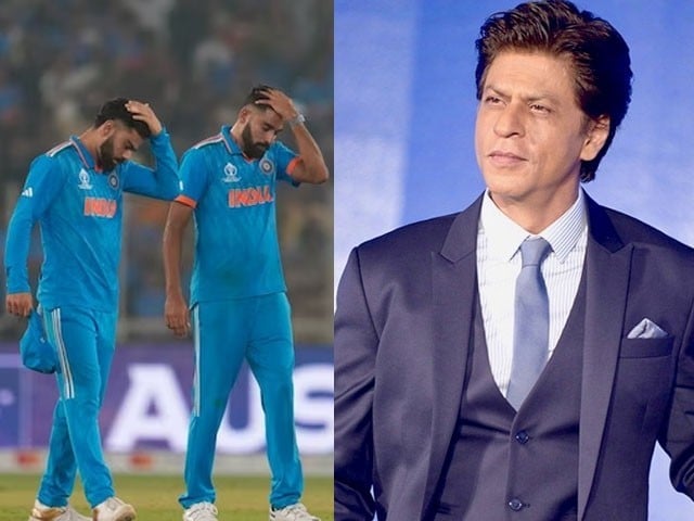 Bollywood King Shah Rukh Khan came to the field to console the disappointed Indian team
