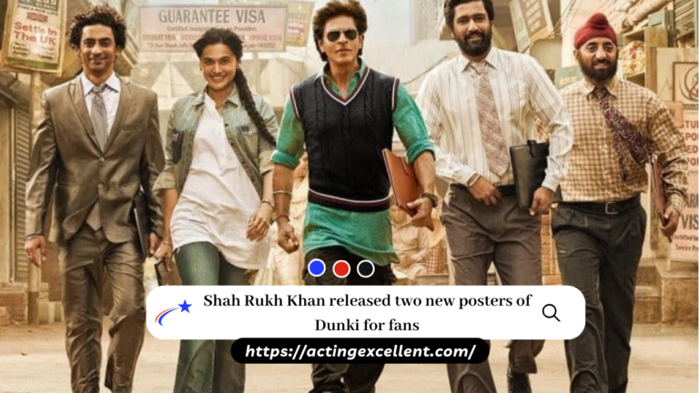 Shah Rukh Khan released two new posters of Dunki for fans