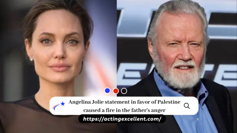 Angelina Jolie statement in favor of Palestine caused a fire in the father’s anger