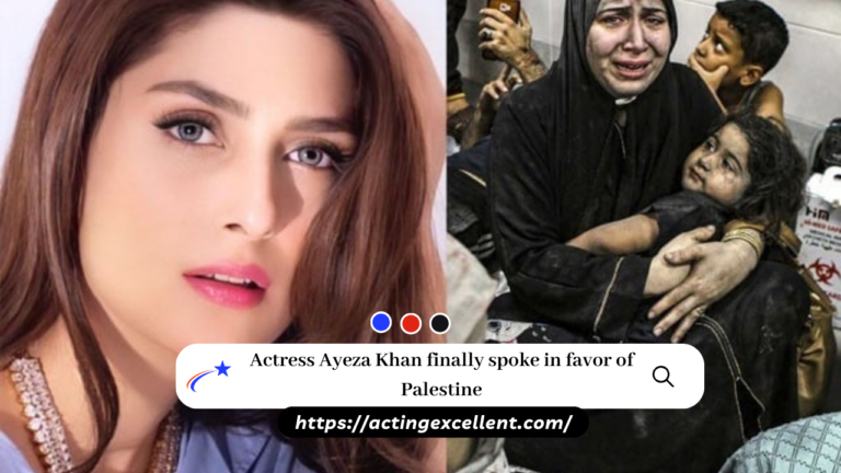 Actress Ayeza Khan finally spoke in favor of Palestine