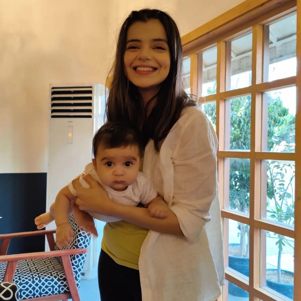 Actress Srha Asghar's son 1st Birthday celebration photos