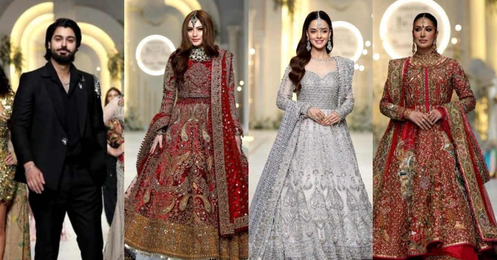 Pakistani Celebs Shine at Bridal Couture Week 2023