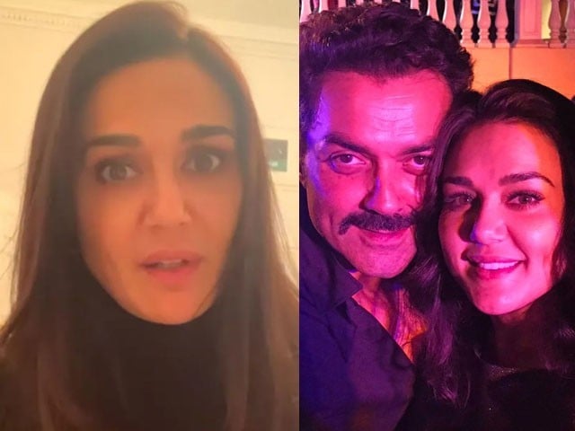 Actress Preity Zinta blames Bobby Deol, Tired of name rumors