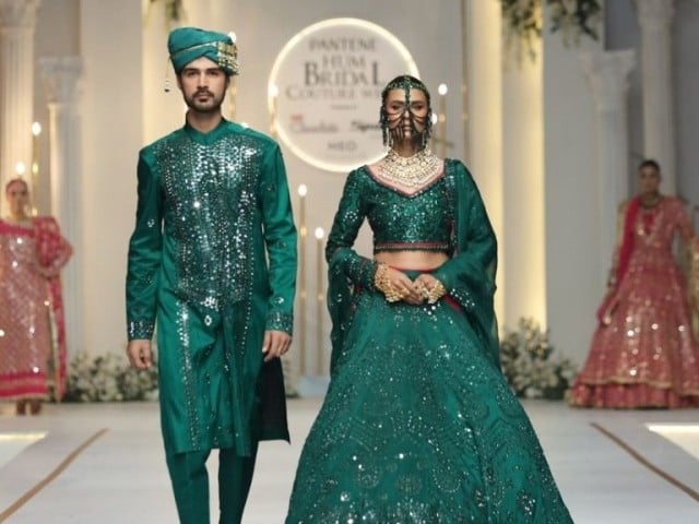 End of the colorful bridal fashion week in Lahore