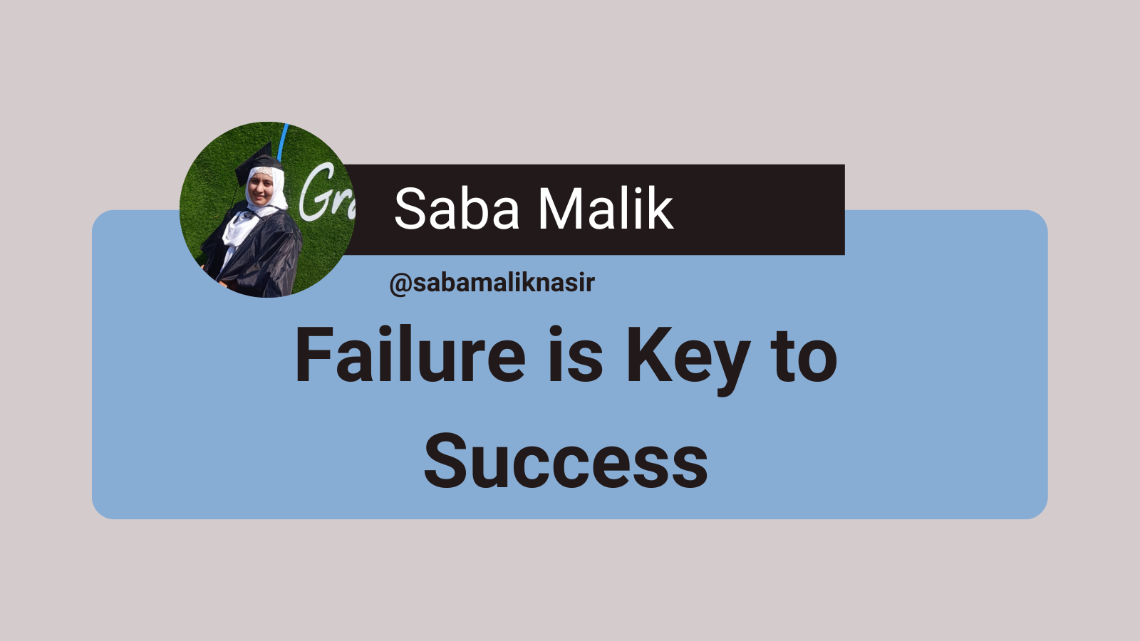 Failure is Key to Success